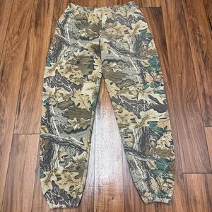 Vintage 90s Jerzees Camo Fleece Jogger Sweatpants Elastic Waist Mens XL